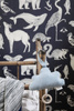 Tapeta Katie Scott Animals Dark Blue ferm LIVING