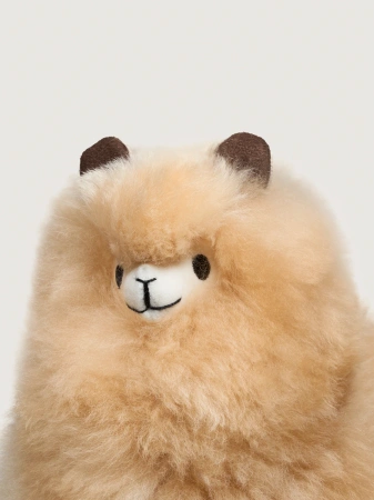 Przytulanka z naturalnej alpaki 23 cm Blonde HUACAYA