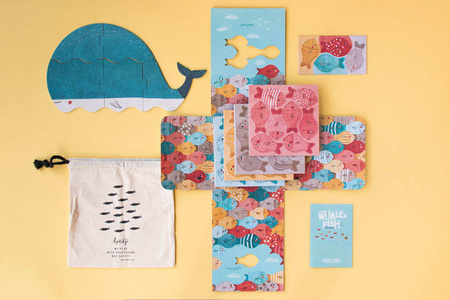 Układanka Wieloryb i rybki Londji