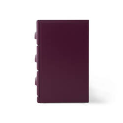 Komoda szafka nocna z 3 szufladami fioletowa HK Living