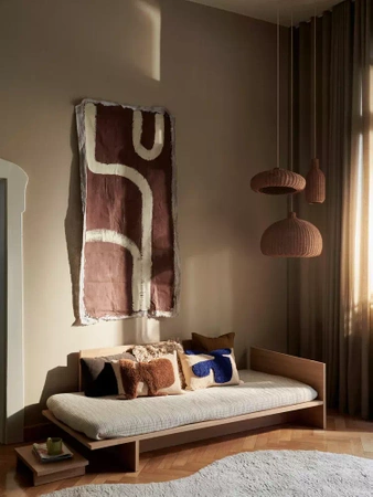 Lampa rattanowa disc ferm LIVING