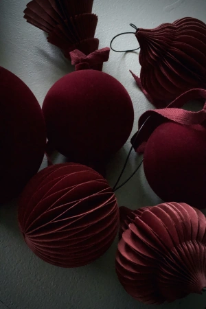 Bombka Velvet Tone red Nordstjerne