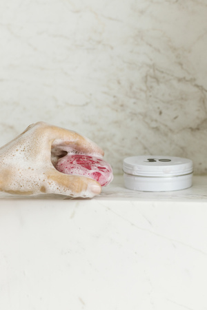 Naturalne mydło w kostce ultraodżywcze ~ MALINA Soap for globe