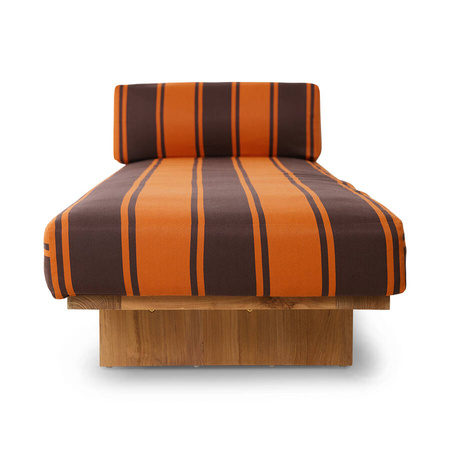 Leżanka outdoor teak retro Hk living