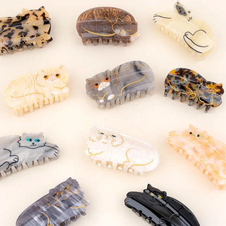 Klamra do włosów kot czarny - Coucou Suzette