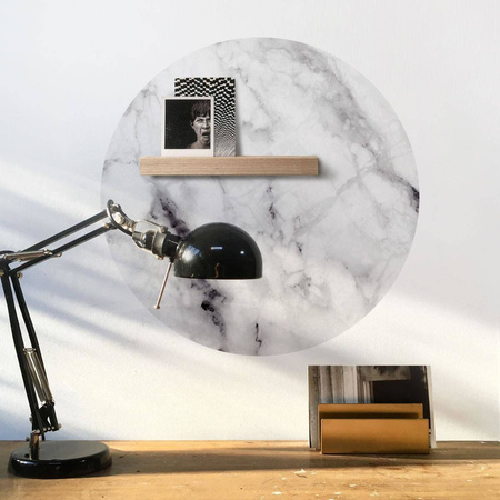 Naklejka magnetyczna okrągła marmur biały Ø60cm Groovy Magnets