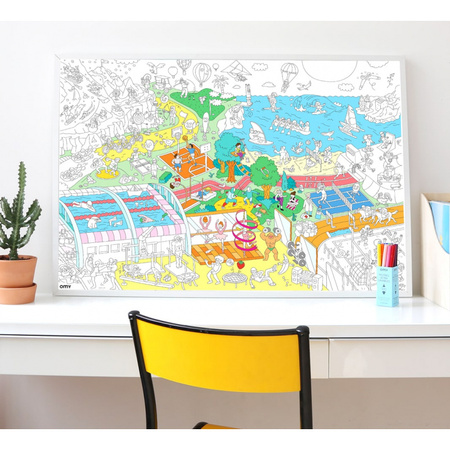 Kolorowanka 100x70 sport OMY