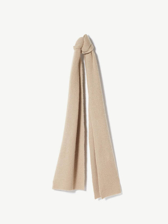 Szalik Aspen z wełny beżowy Peniche