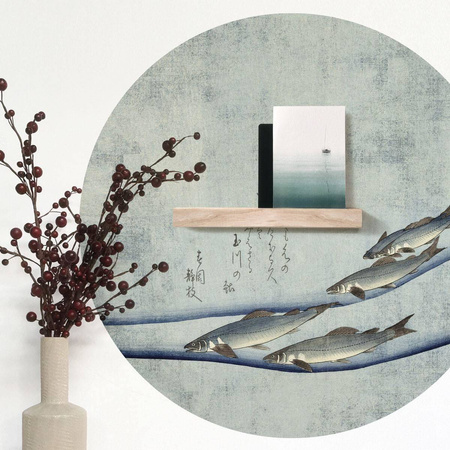 Naklejka magnetyczna okrągła Beauty of the trout Ø60cm Magnets