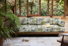 Sofa outdoor teak zielony Hk living