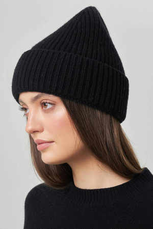 Czapka Robin z wełny czarna Peniche