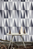 Tapeta Spear - Grey/Dark Grey/Off ferm LIVING
