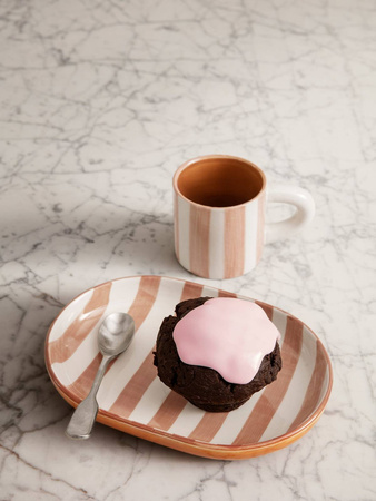 Kubek i talerzyk Milu rose ferm LIVING