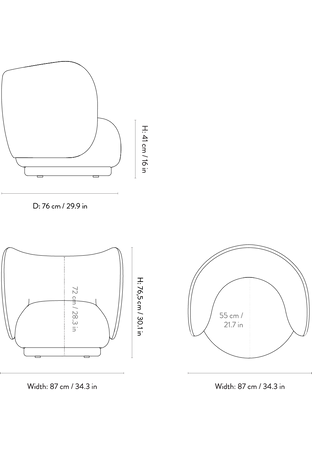 Fotel Rico Louisiana ferm LIVING