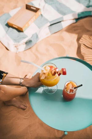 Słomki szklane białe zakrzywione 23cm zestaw 6 sztuk ze szczoteczką Vialli Design