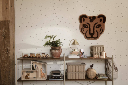 Lampa stołowa Meridian mosiądz ferm LIVING