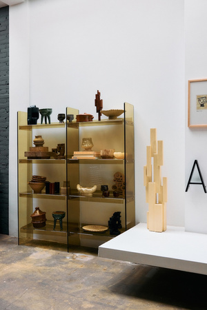 Regał akrylowy oliwkowa zieleń HK Living