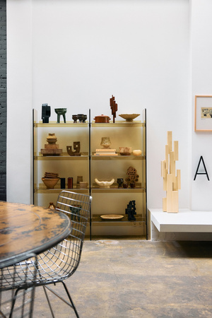 Regał akrylowy oliwkowa zieleń HK Living