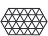 Podkładka pod naczynia Hexagon 24 cm czarna ZONE DENMARK