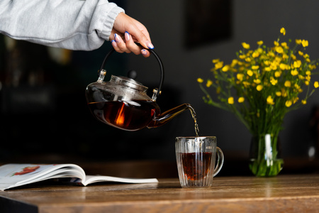 Ukryj Zaparzacz do herbaty 800 ml Eva srebrny Vialli Design