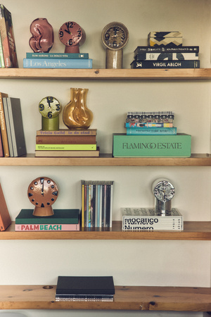 Zegar ceramiczny retro chrom Hk living