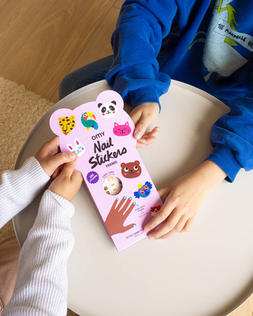 Naklejki na paznokcie dla dzieci FRIENDS - 200 sztuk OMY