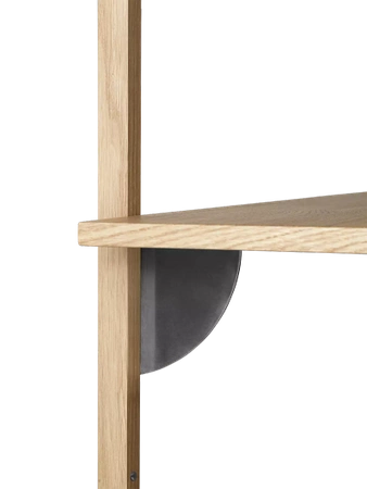 Półka Sector czarny mosiądz ferm LIVING