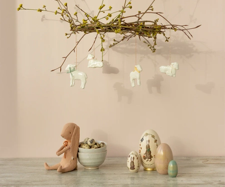 Zawieszka metalowa baranek powder Maileg