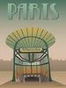 Plakat Paryż The Metro 30x40 ViSSEVASSE
