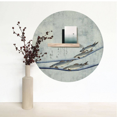 Naklejka magnetyczna okrągła Beauty of the trout Ø60cm Magnets