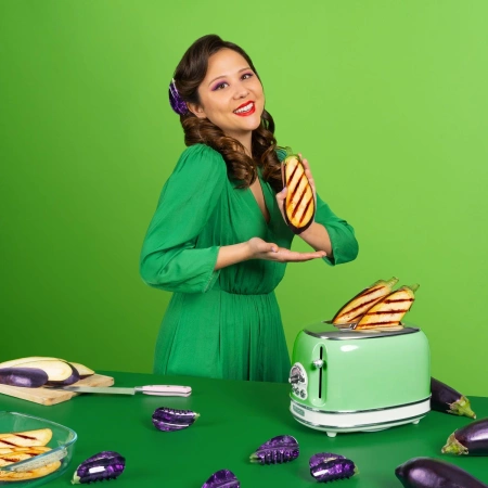 Klamra do włosów bakłażan - Coucou Suzette