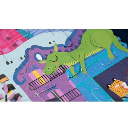 Dwustronne puzzle dla dzieci, Barcelona - Dzień i Noc Londji