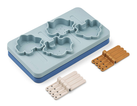 Foremki do lodów wielokrotnego użytku dino riverside Liewood