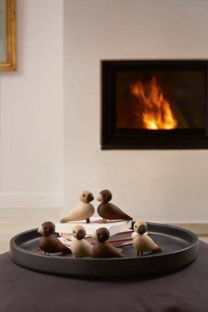 Papugi drewniane Lovebirds 2 szt. Kay Bojesen