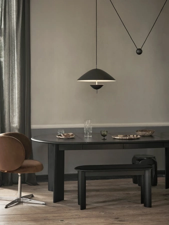 Lampa wisząca Lod czarna ferm LIVING