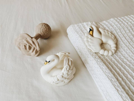 Gryzak zabawka do kąpieli z naturalnego kauczuku Łabędź Matruba