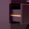 Komoda szafka nocna z 3 szufladami fioletowa HK Living