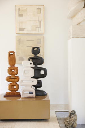 Dekoracja drewniana rzeźba HK living