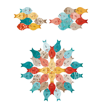 Układanka Wieloryb i rybki Londji