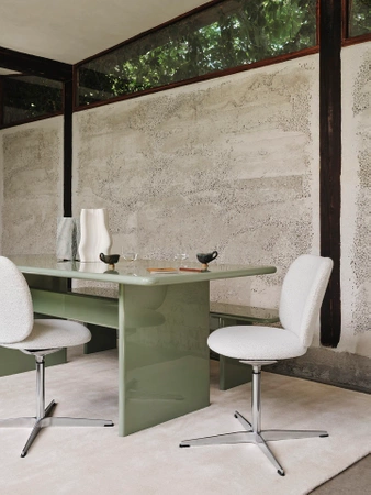 Fotel Rico obrotowy Soft Bouclé ferm LIVING