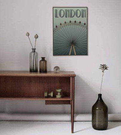 Plakat London Eye 30x40 ViSSEVASSE