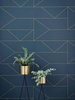 Tapeta Lines Blue ferm LIVING