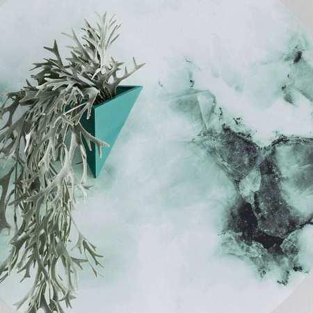 Naklejka magnetyczna okrągła marmur szmaragdowy Ø60cm Groovy Magnets