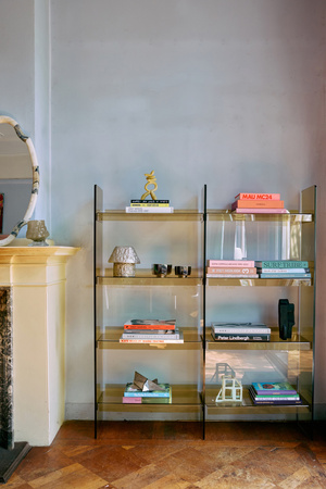 Regał akrylowy oliwkowa zieleń HK Living