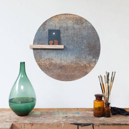 Naklejka magnetyczna okrągła Ferro steel blue Ø60cm Groovy Magnets