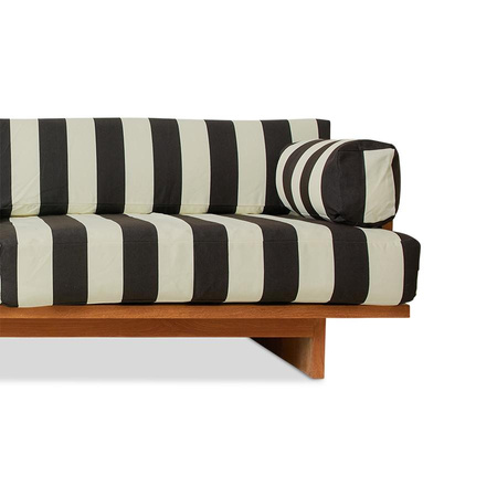 Sofa outdoor, drewno tekowe, stracciatella Hk living