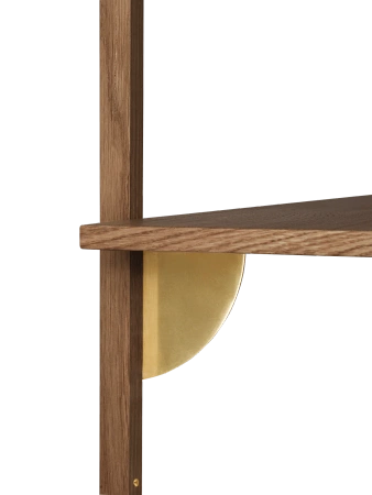 Półka Sector pojedyńcza mosiądz ferm LIVING