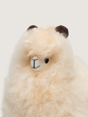 Przytulanka z naturalnej alpaki 18 cm Blonde HUACAYA