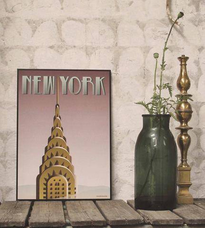 Plakat New York Chrysler 30x40 ViSSEVASSE
