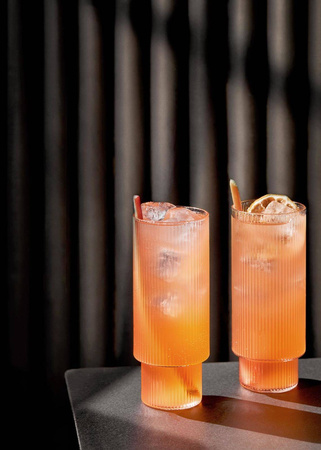 Szklanki Ripple wysokie zestaw ferm LIVING